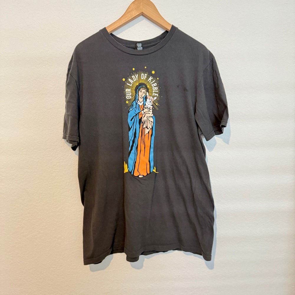 District The Concert Tee 'Our Lady of Kibble' Corgi Graphic T-Shirt - Size 2XL